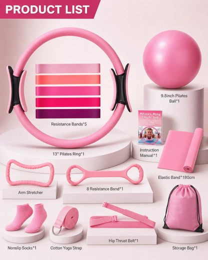13-Piece Yoga & Pilates Set